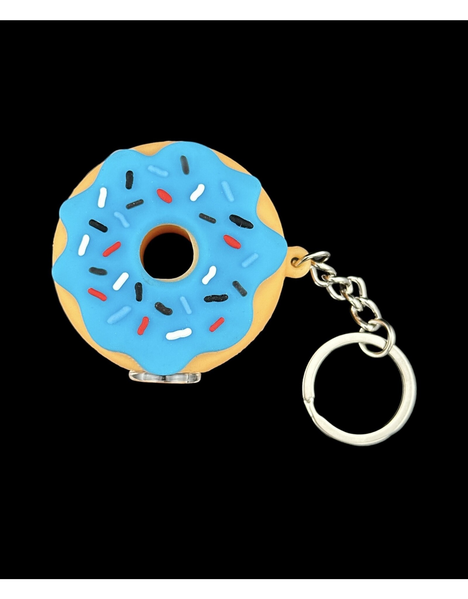 Silicone Donut One Hitter Keychain - 2" | Assorted Colors