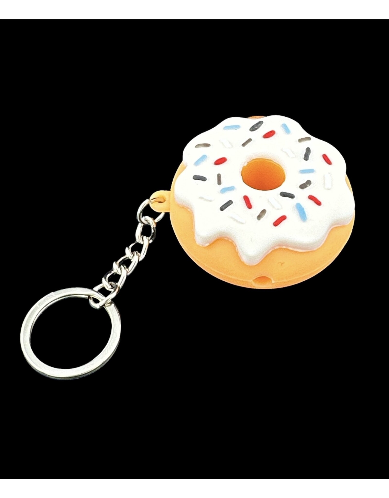 Silicone Donut One Hitter Keychain - 2" | Assorted Colors