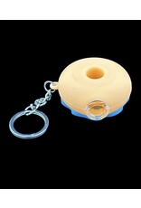 Silicone Donut One Hitter Keychain - 2" | Assorted Colors