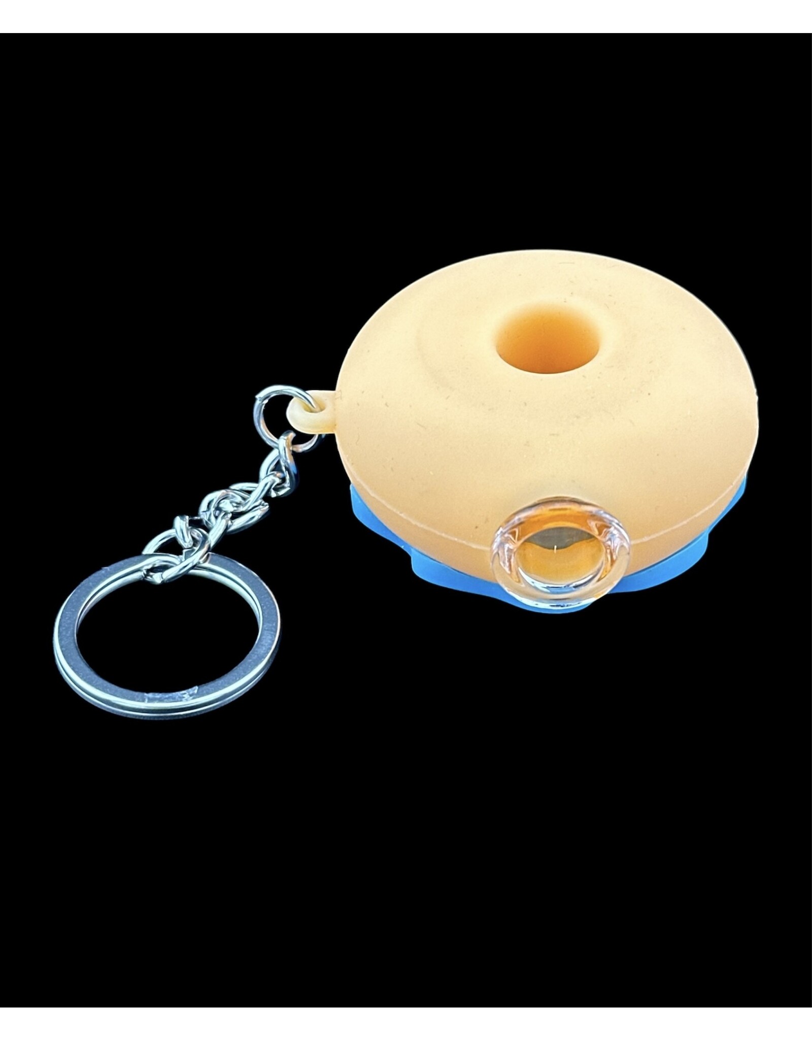 Silicone Donut One Hitter Keychain - 2" | Assorted Colors