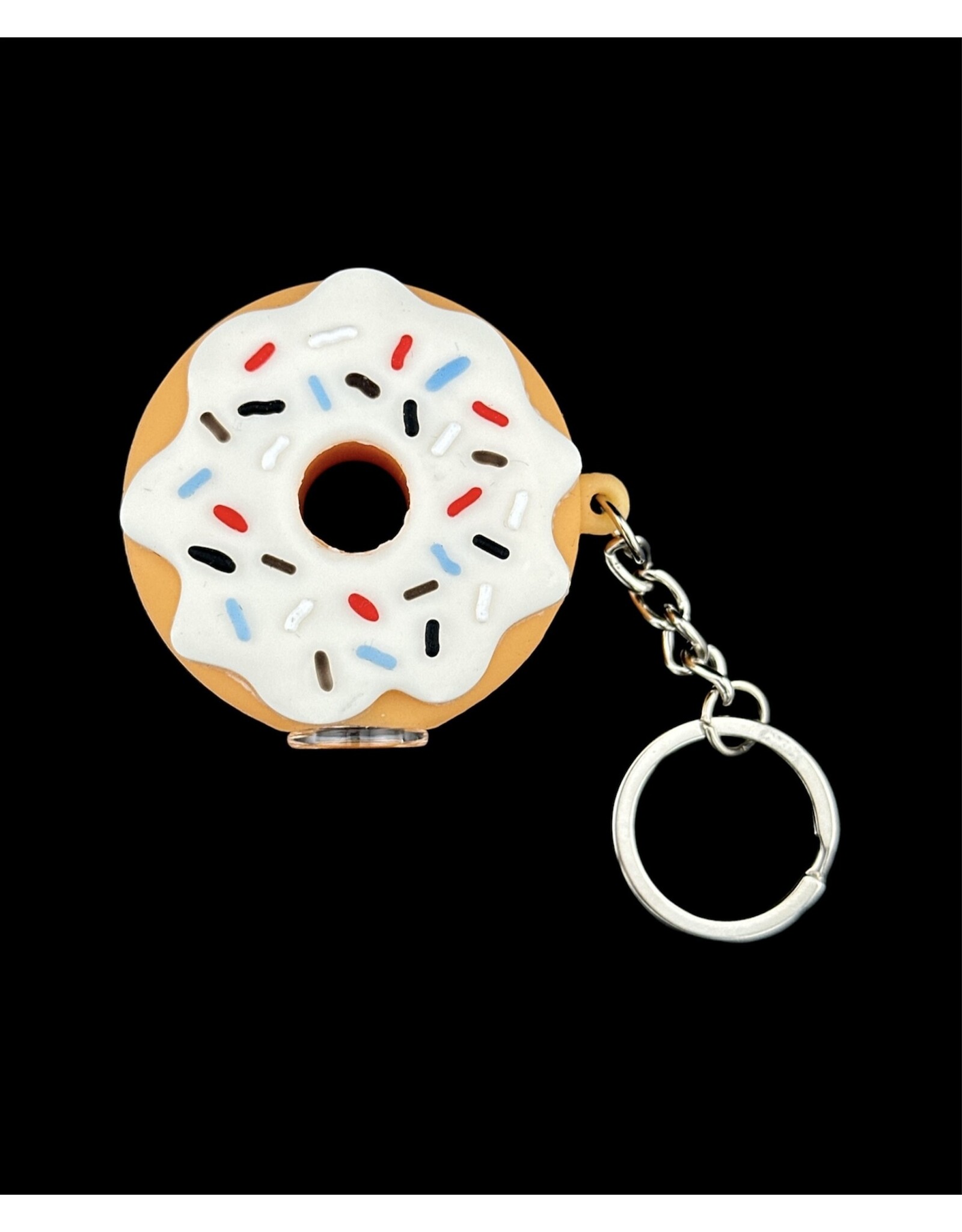 Silicone Donut One Hitter Keychain - 2" | Assorted Colors