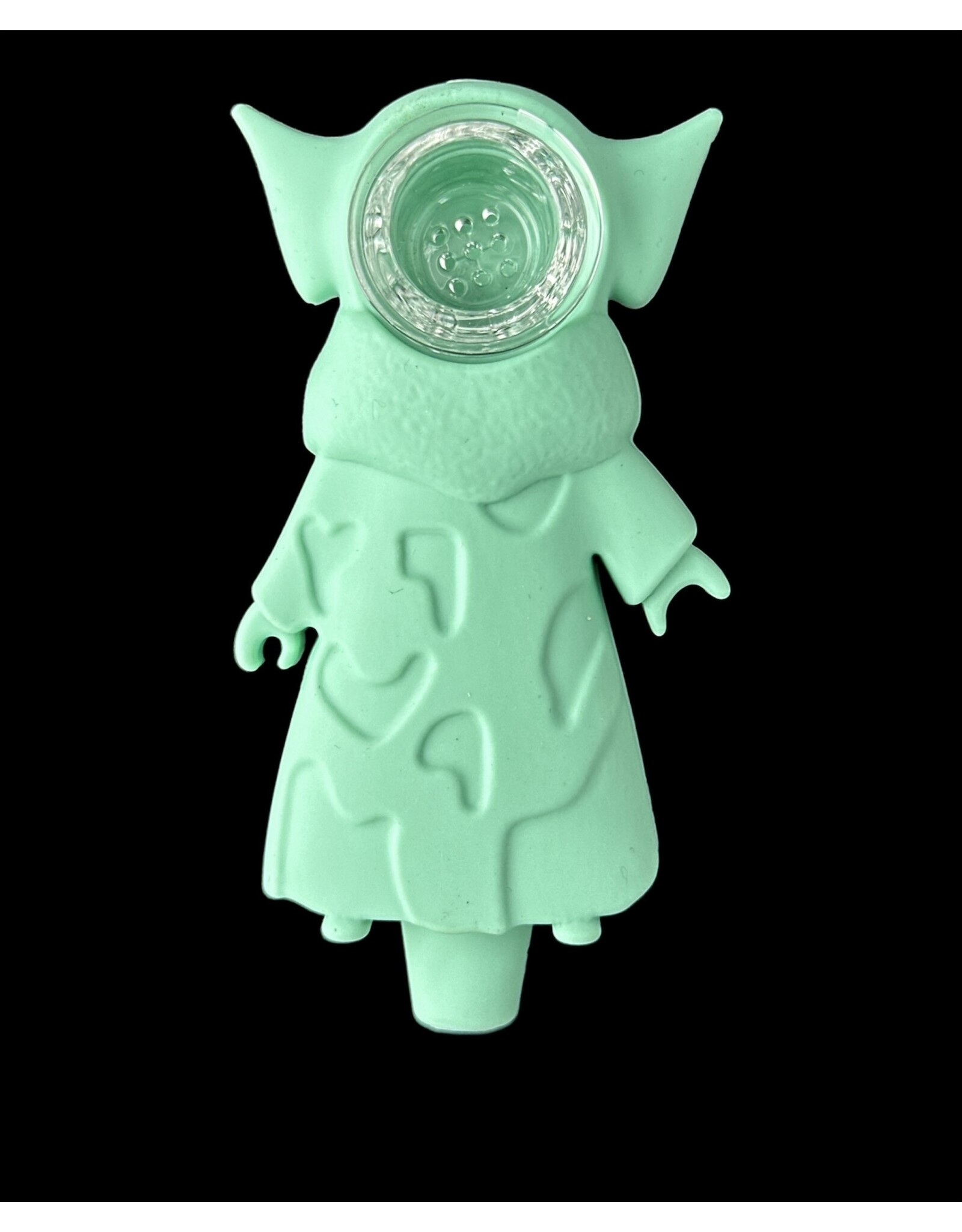 Silicone Baby Yoda Hand Pipe