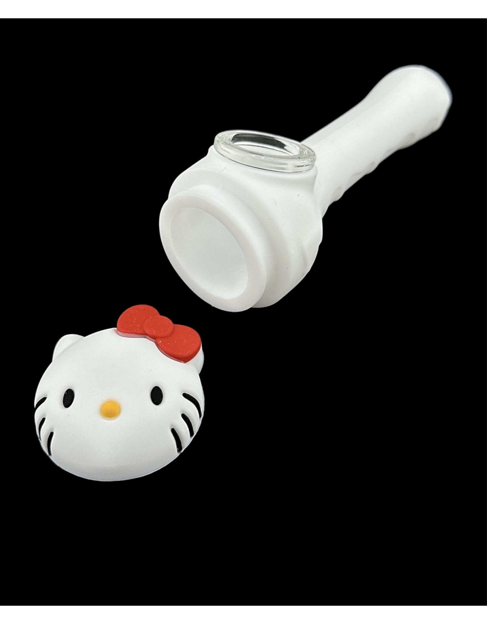 Hello Kitty White SIlicone Handpipe 3.5"