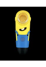 Minions Silicone Hand Pipe With Multi Hole Glass Screen Bowl