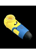 Minions Silicone Hand Pipe With Multi Hole Glass Screen Bowl