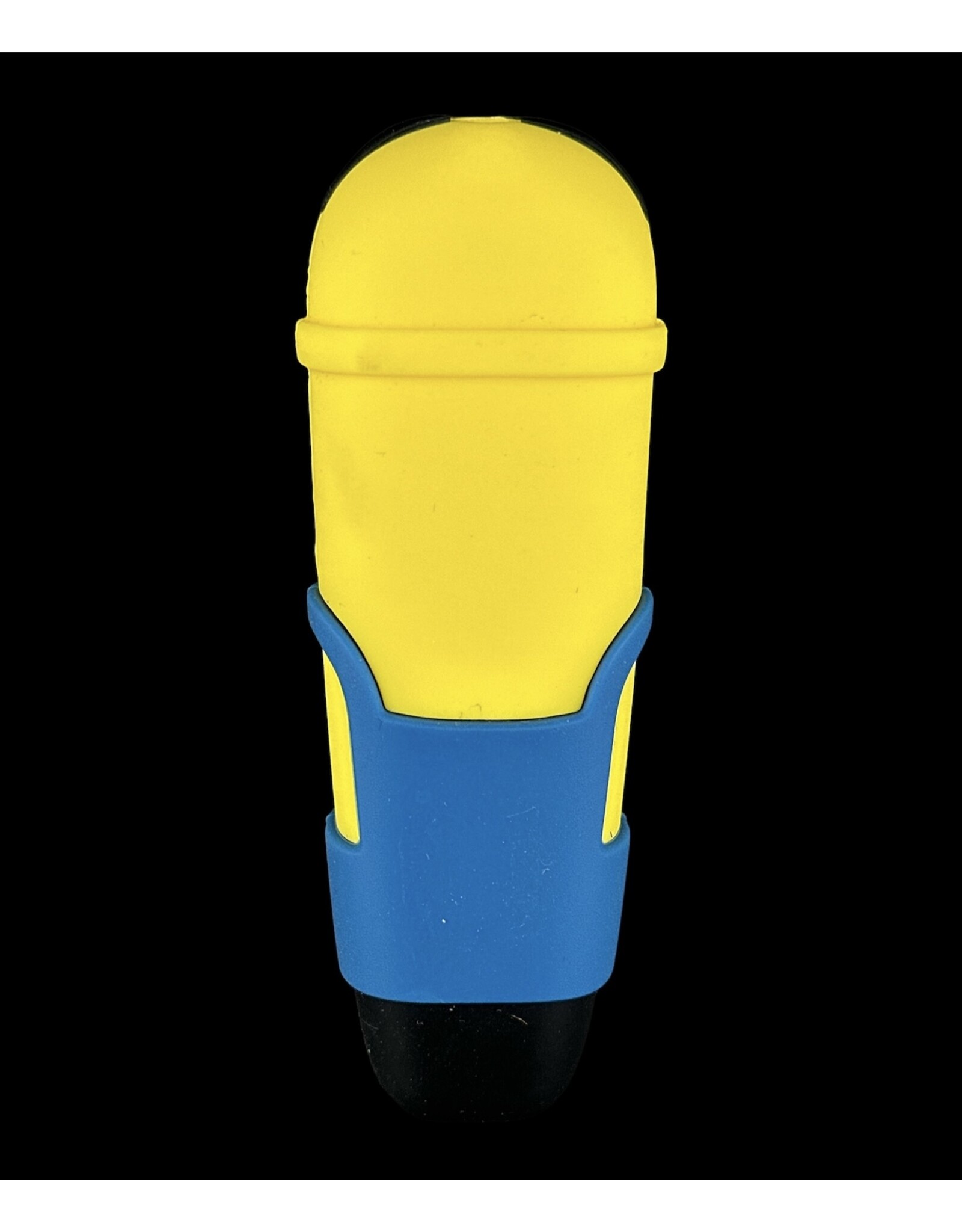 Minions Silicone Hand Pipe With Multi Hole Glass Screen Bowl