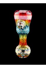 Cowboy Cowboy Glass Fish Whistle Faceted Onie Garnet And Glowstick UV