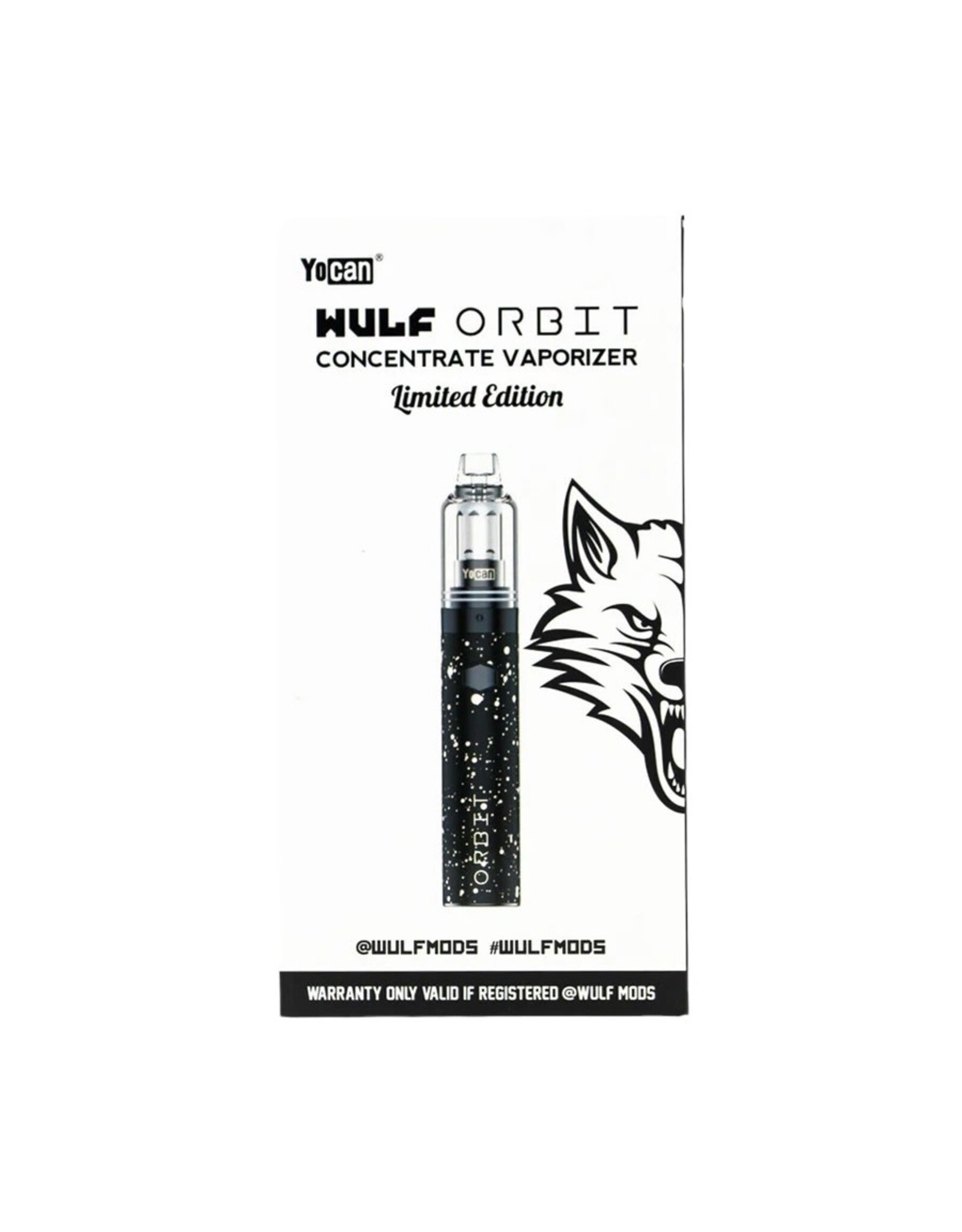 Yocan Wulf Orbit Concentrate Vaporizer Limited Edition Black & White  Splatter
