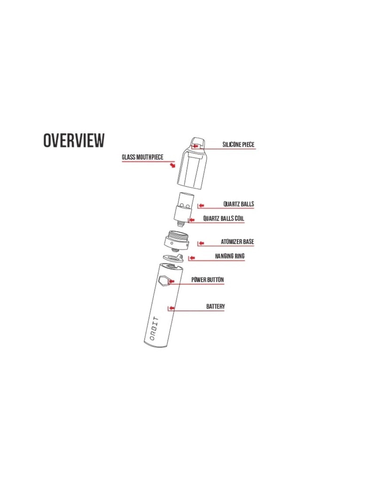 Yocan Wulf Orbit Concentrate Vaporizer Limited Edition Black & White  Splatter