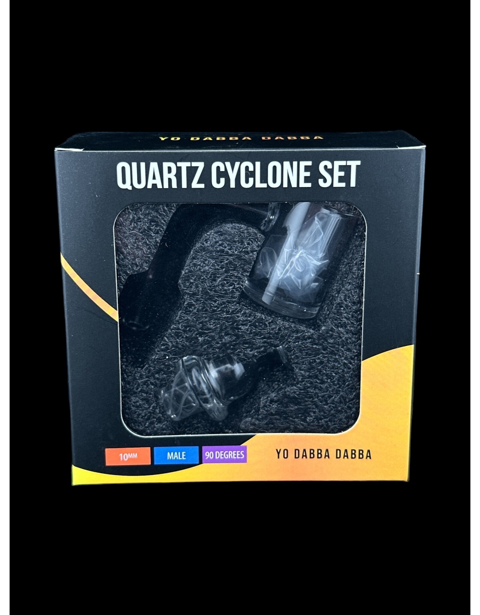 Yo Dabba Dabba Yo Dabba Dabba Banger and Cyclone Cap Set 10mm 90 Degree