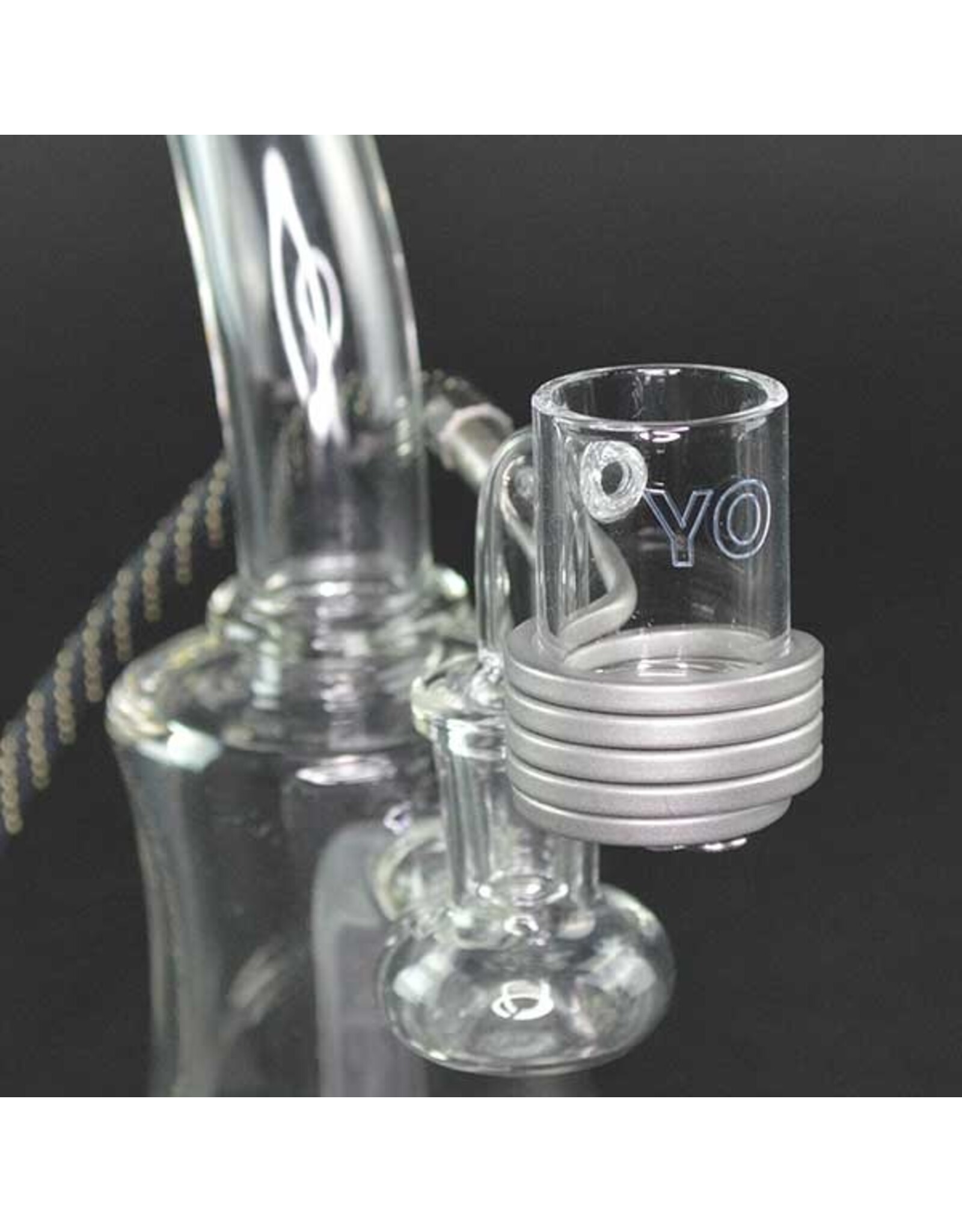 Yo Dabba Dabba Yo Dabba Dabba Quartz Enail Banger for 25mm Coil 14mm 90 Degree
