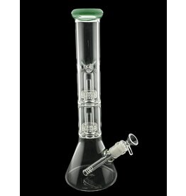 Hypnotized Glass 14" Double Matrix Beaker
