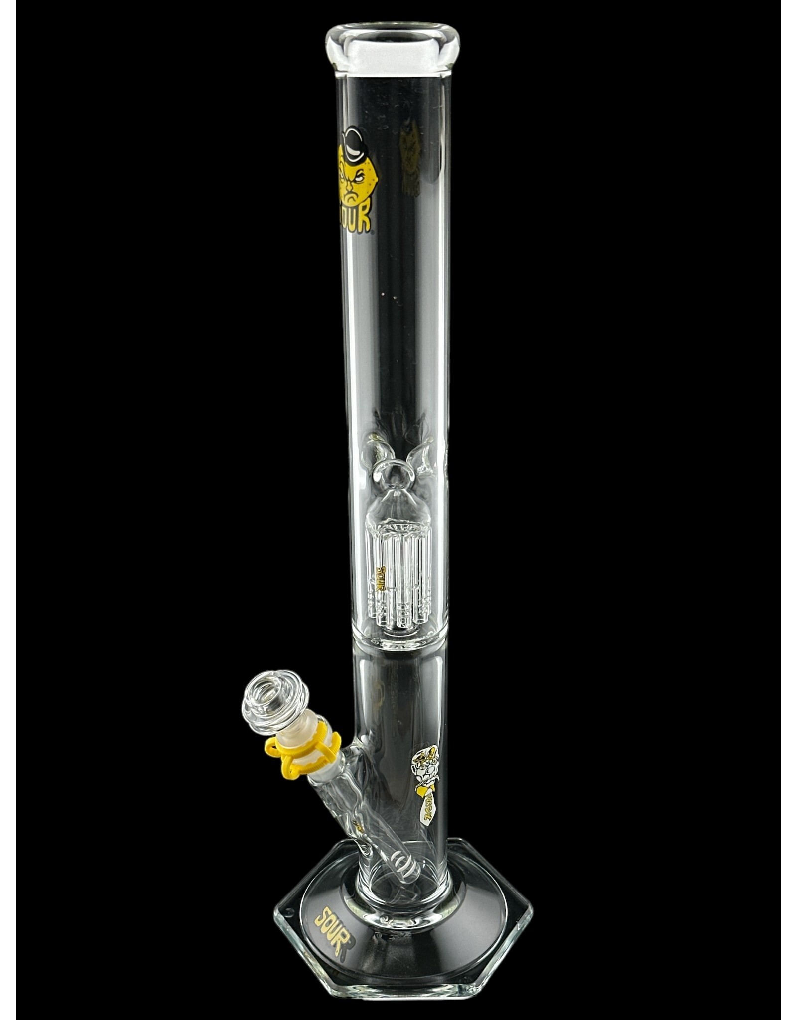 Sour Glass Single Tree Perc Straight Tube G/G Sour Glass