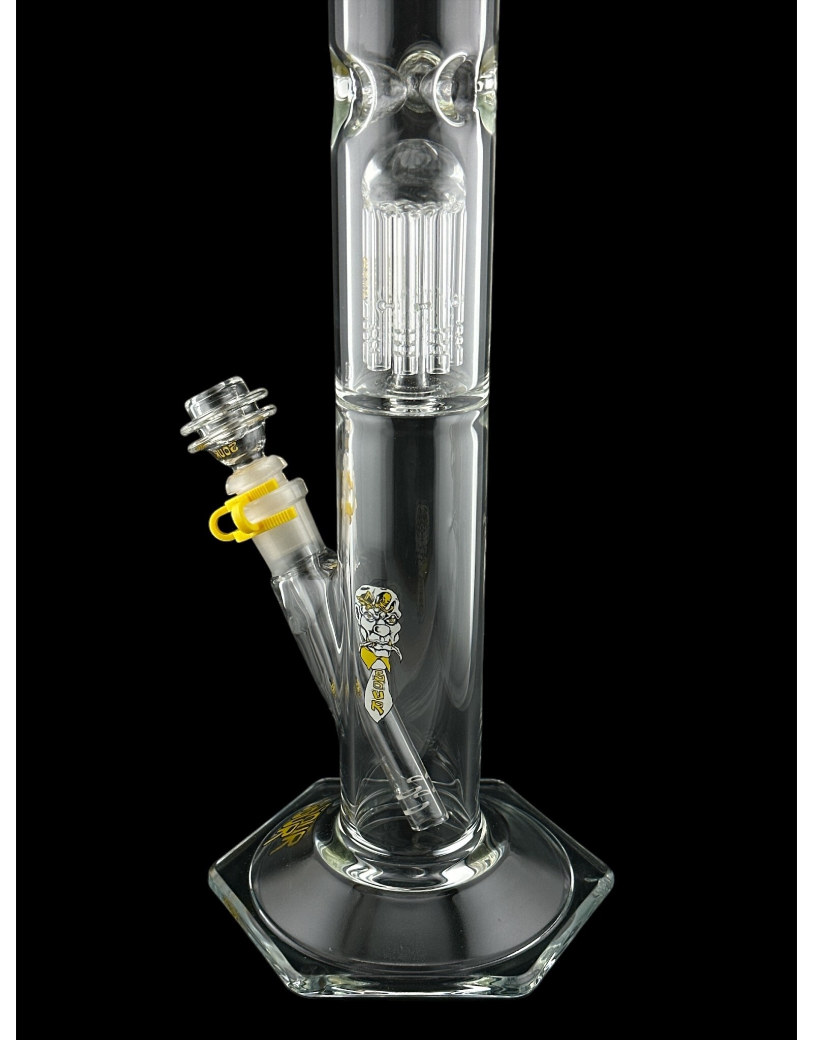 Sour Glass Single Tree Perc Straight Tube G/G Sour Glass