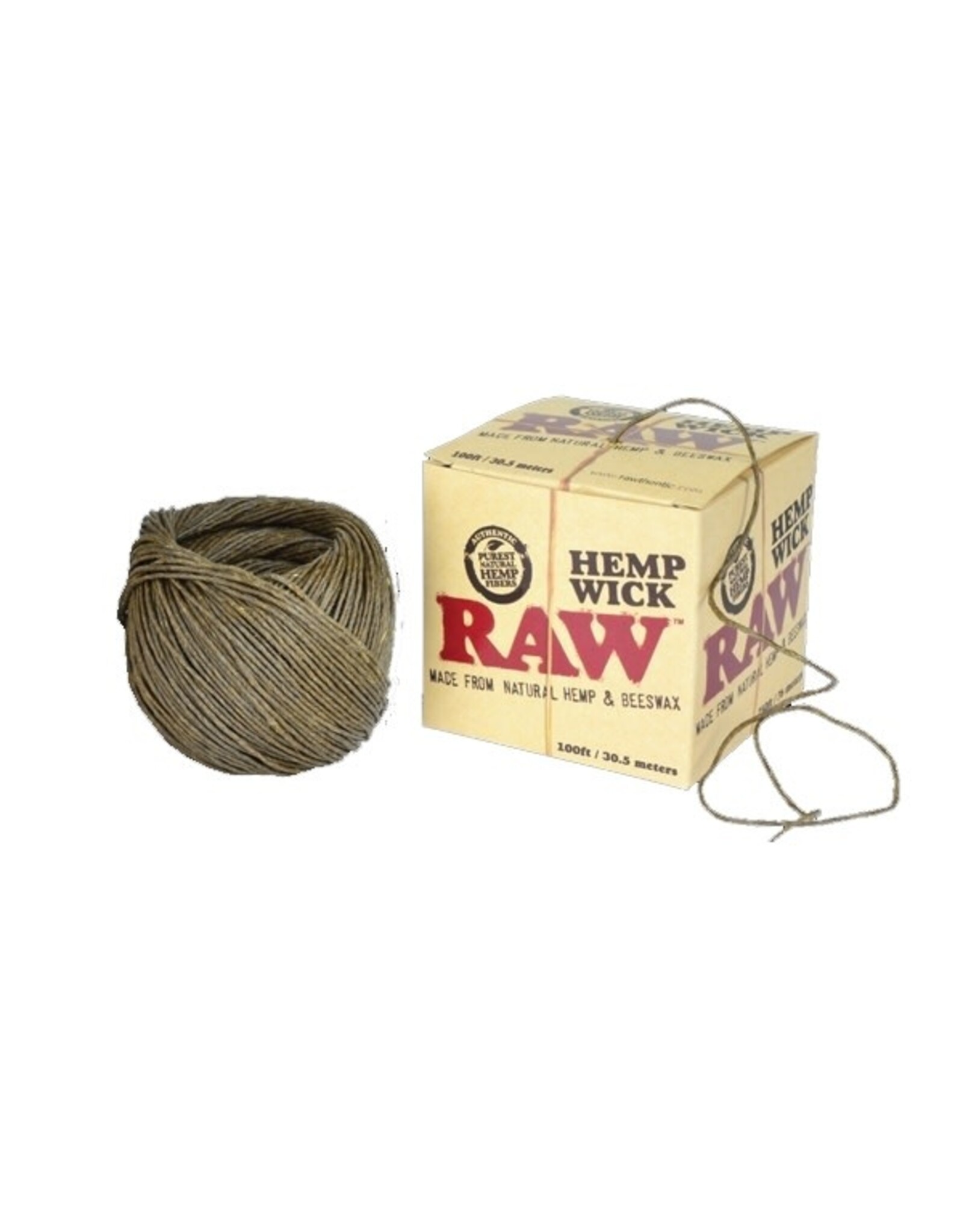 Raw Raw Hemp Wick 100ft Roll