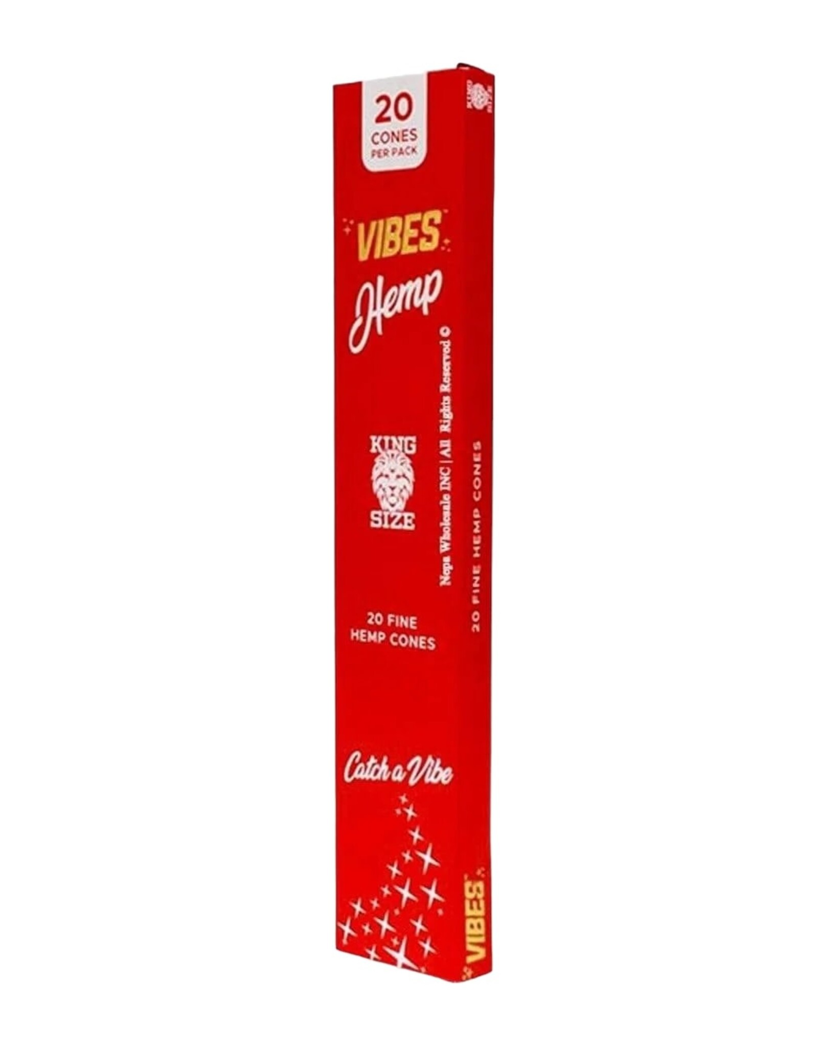 Vibes Papers Vibes Hemp King Size Cone 20 Per Pack