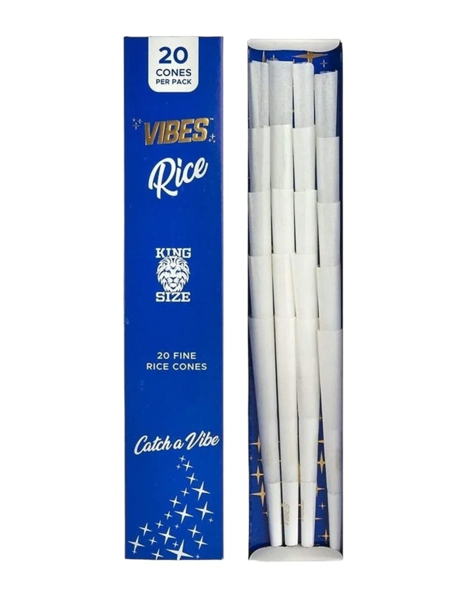 Vibes Papers Vibes Rice King Size Cone 20 Per Pack