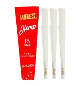 Vibes Papers Vibes Hemp 1 1/4 Cone 6 Per Pack