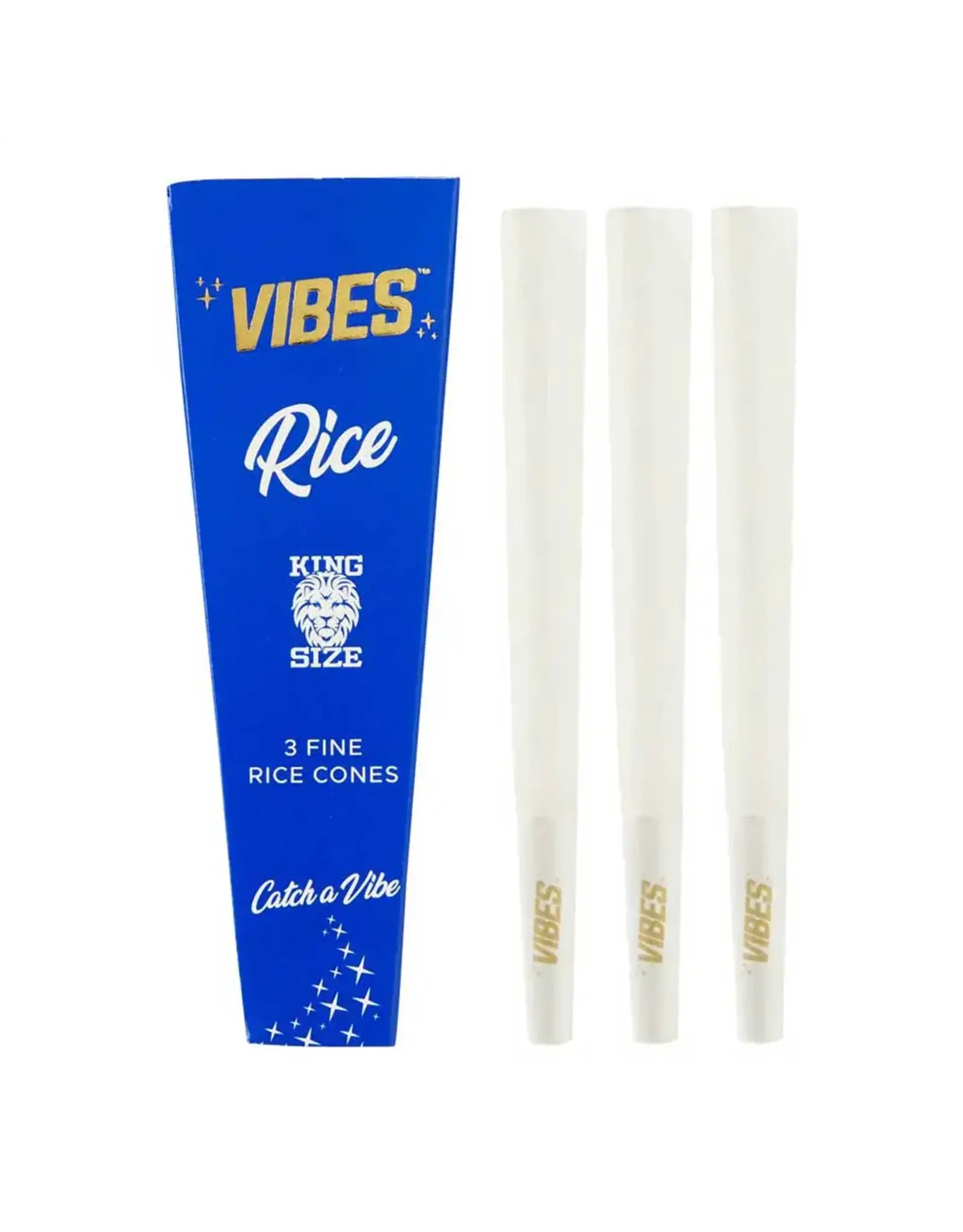 Vibes Papers Vibes Rice King Size Cone 3 Per Pack