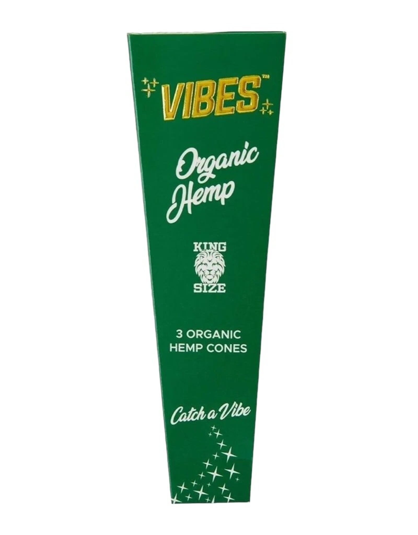 Vibes Papers Vibes Organic Hemp King Size Cone 3 Per Pack