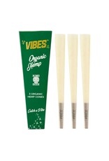 Vibes Papers Vibes Organic Hemp King Size Cone 3 Per Pack