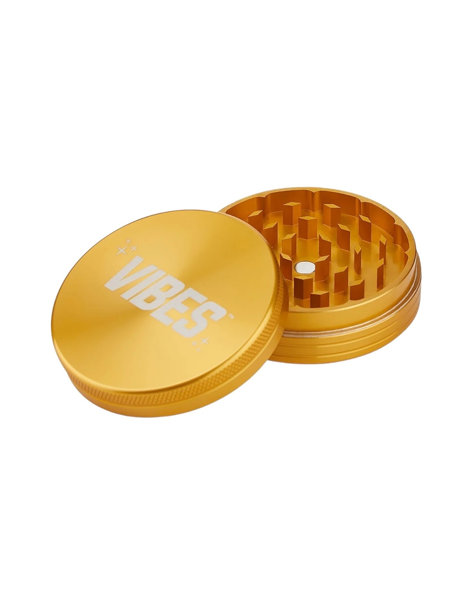 Vibes Papers Vibes Aluminum 2pc Grinder 2.5' Gold