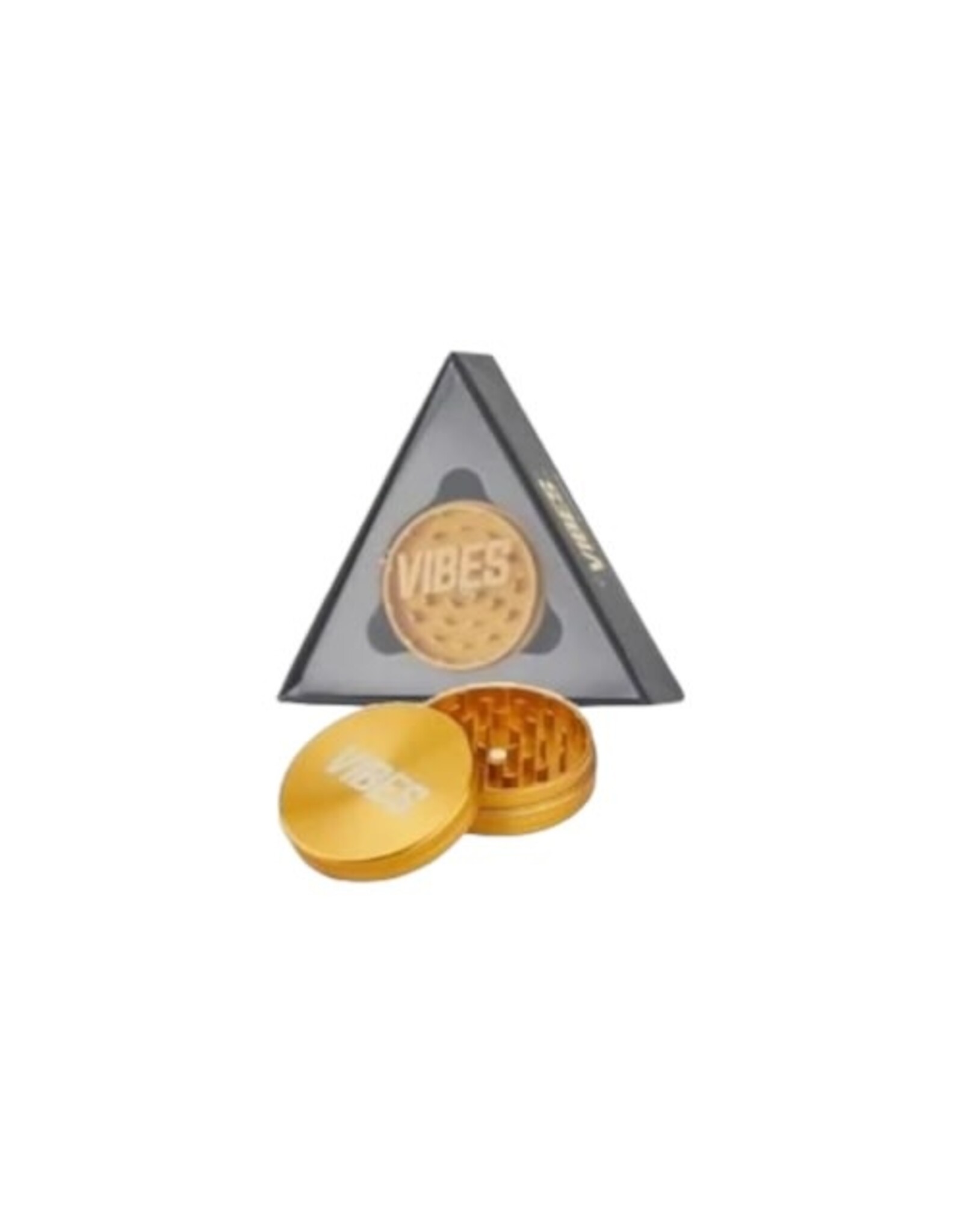 Vibes Papers Vibes Aluminum 2pc Grinder 2.5' Gold