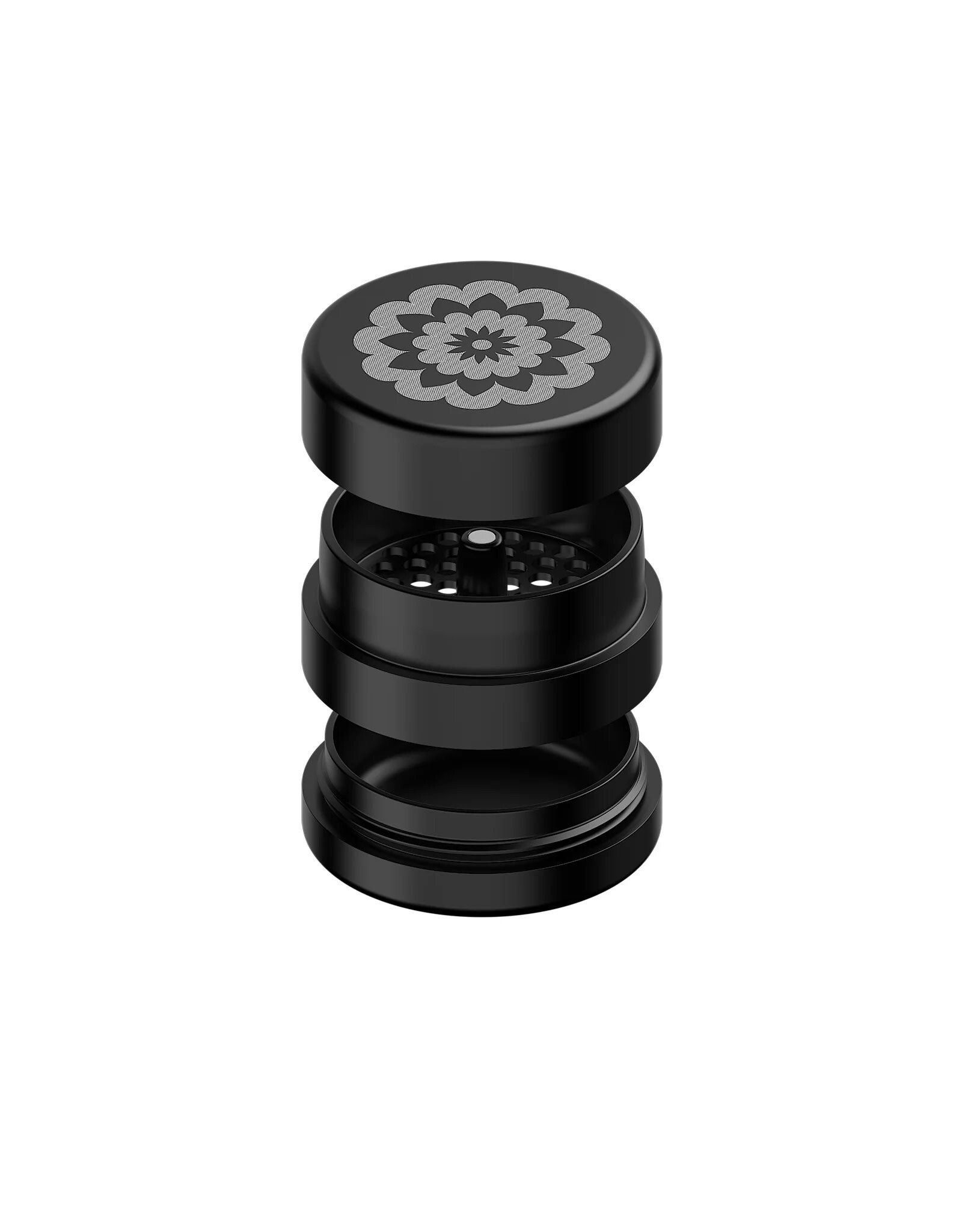 Flower Mill Flower Mill 2.5" Next Gen Standard Grinder Black