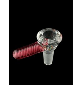 Symbiartic 14mm Clear 7 Hole Slide With Red Worked Handle Symbiartic