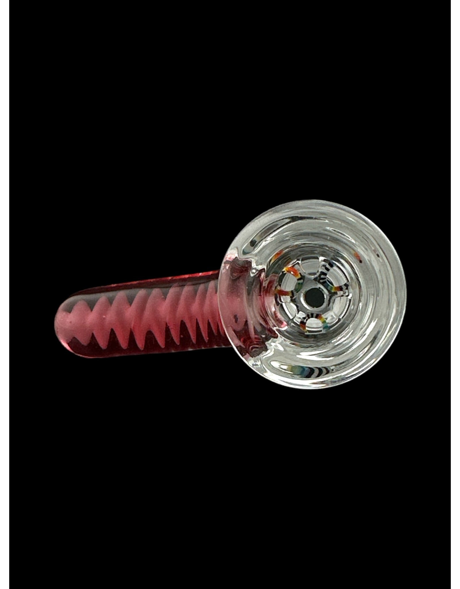 Symbiartic 14mm Clear 7 Hole Slide With Red Worked Handle Symbiartic