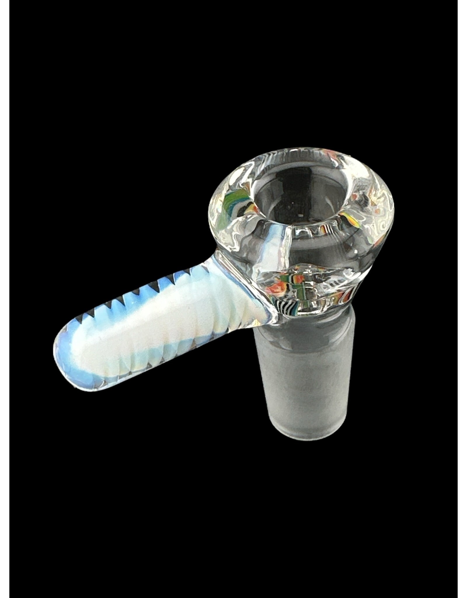 Symbiartic 19mm Clear 7 Hole Slide With White Worked Handle Symbiartic