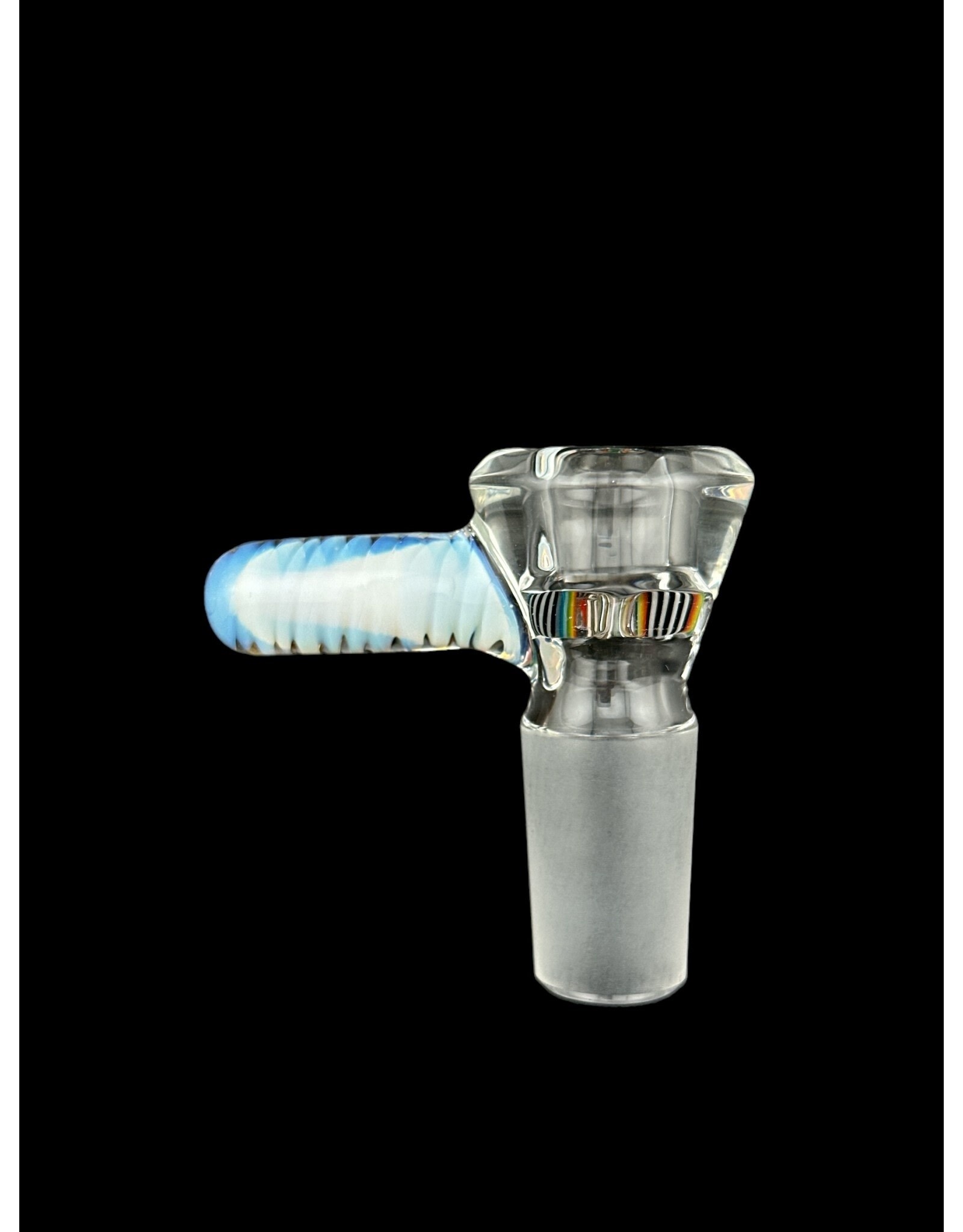 Symbiartic 19mm Clear 7 Hole Slide With White Worked Handle Symbiartic