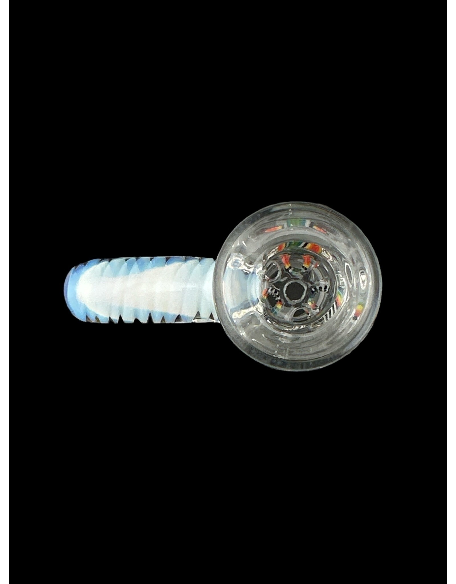 Symbiartic 19mm Clear 7 Hole Slide With White Worked Handle Symbiartic