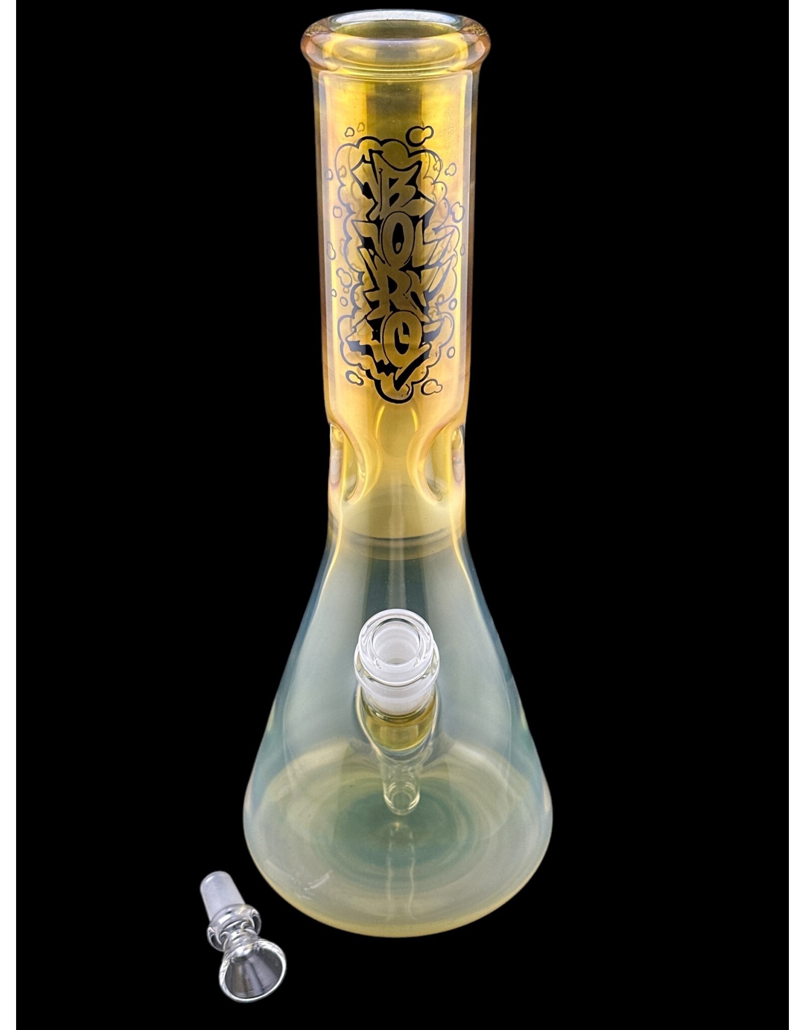 Borosyndicate Boro 12"  Fumed Beaker G/G With Ice Pinch 50mm