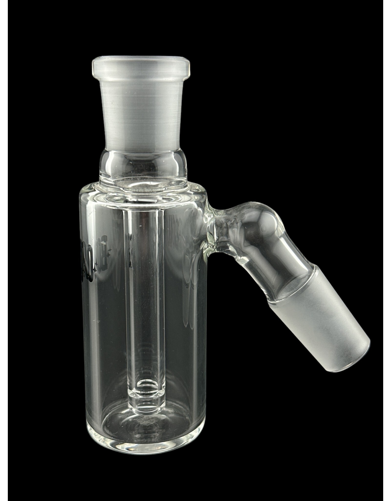 Borosyndicate Boro Ash Catcher Clear 19mm 45 Degree On 38mm Tubing