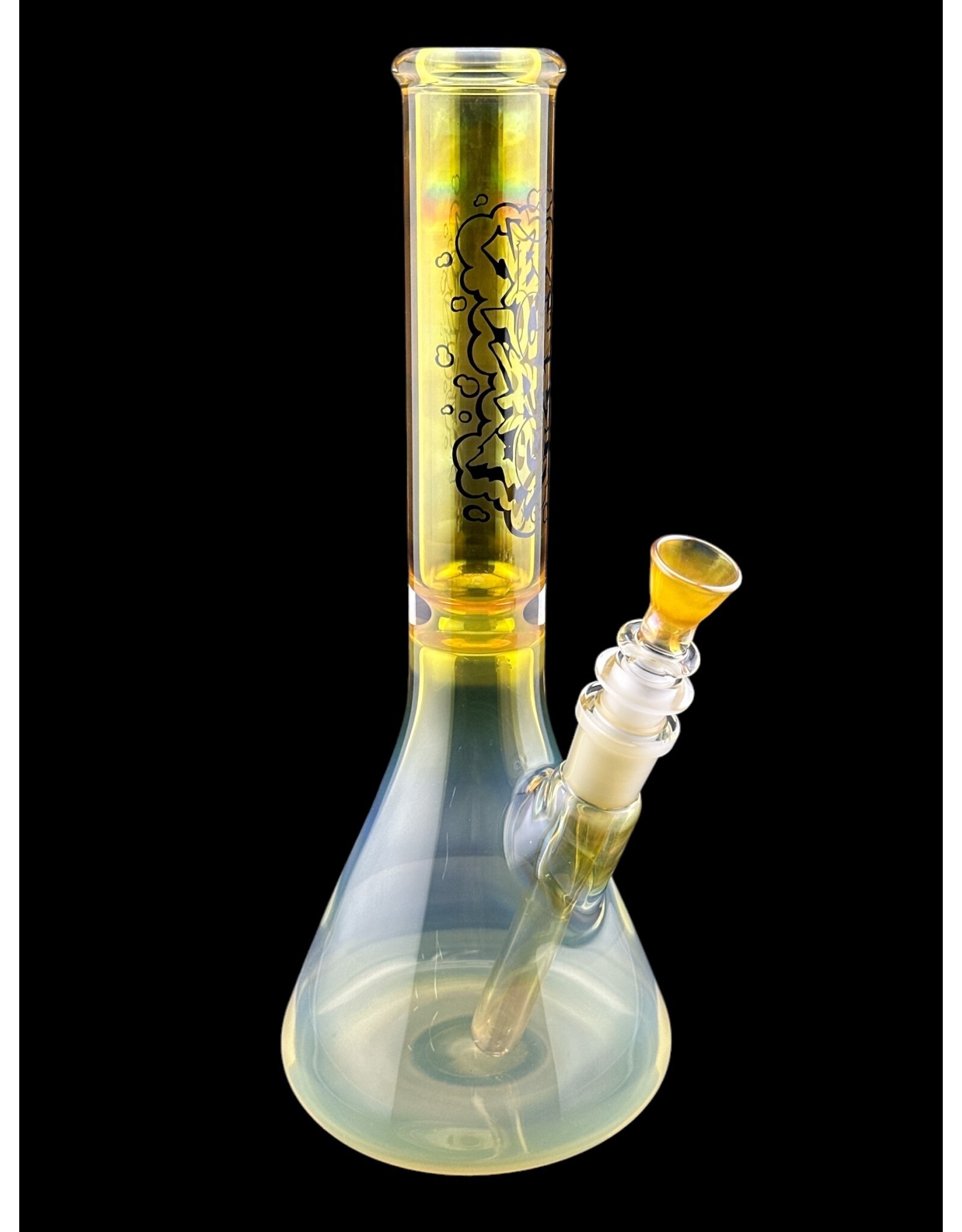 Borosyndicate Boro 12" Fume Beaker 38mm With Ice Pinch