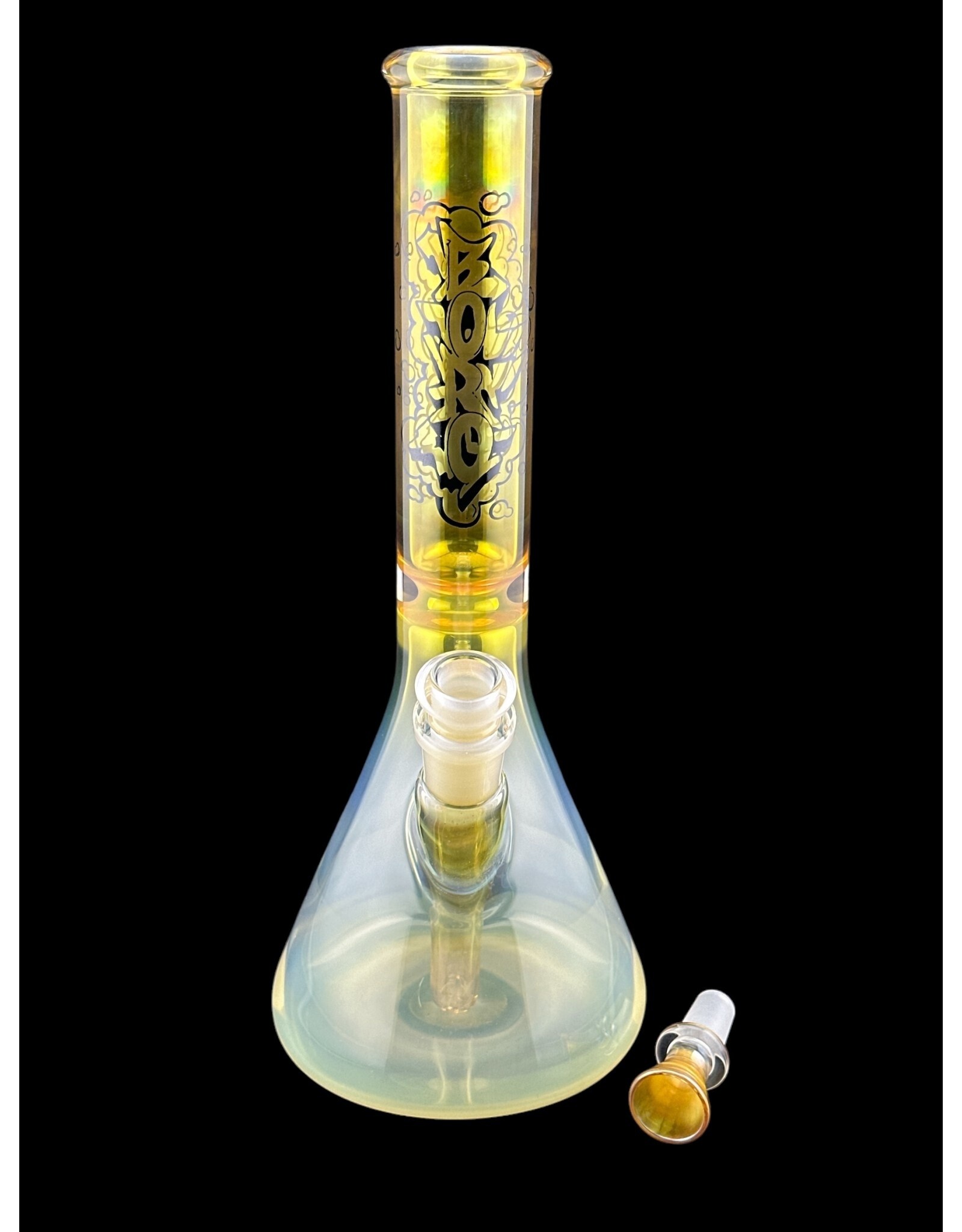 Borosyndicate Boro 12" Fume Beaker 38mm With Ice Pinch