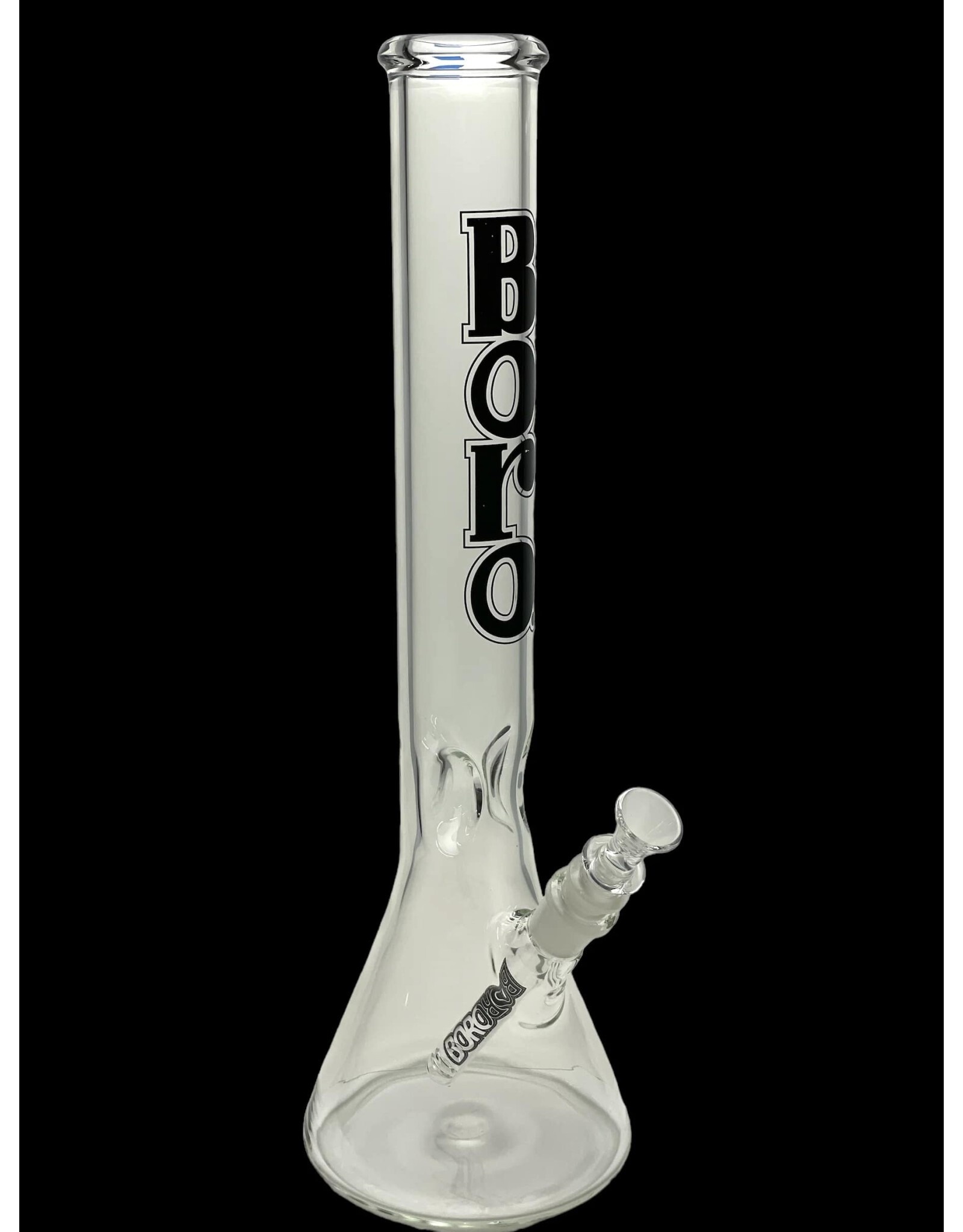 Borosyndicate Boro 18'' Clear Beaker G/G With Ice Pinch 50mm