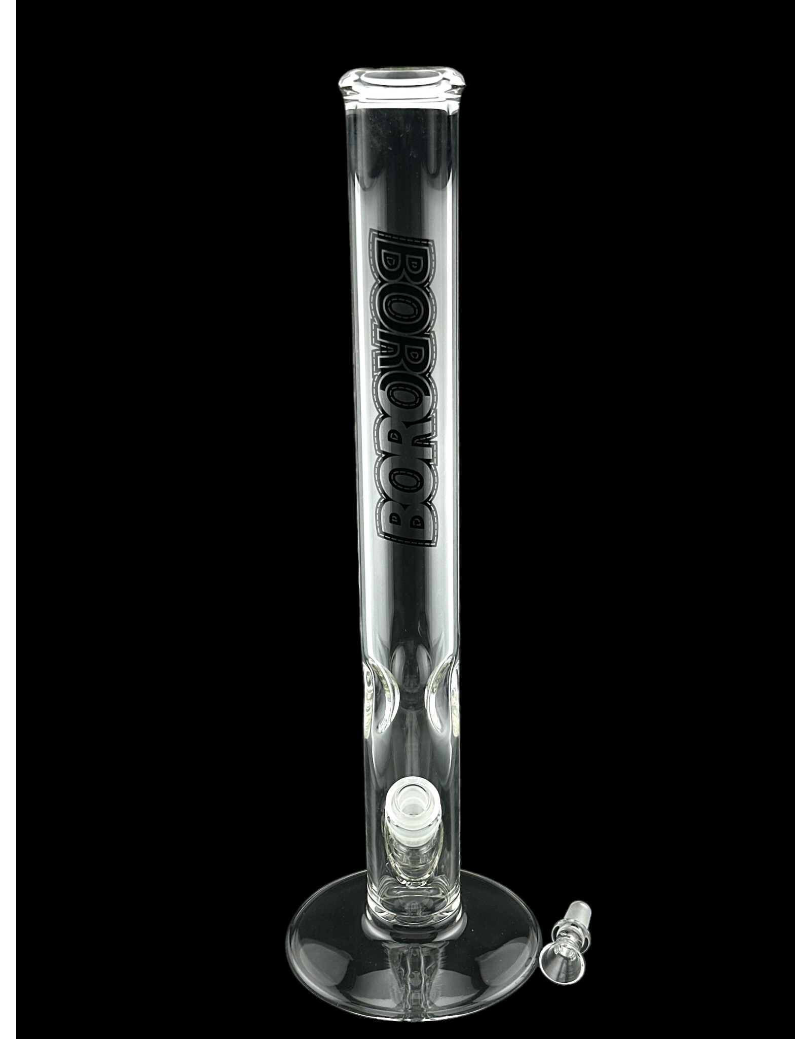 Borosyndicate Boro 18" Clear Straight G/G With Ice Pinch 50mm