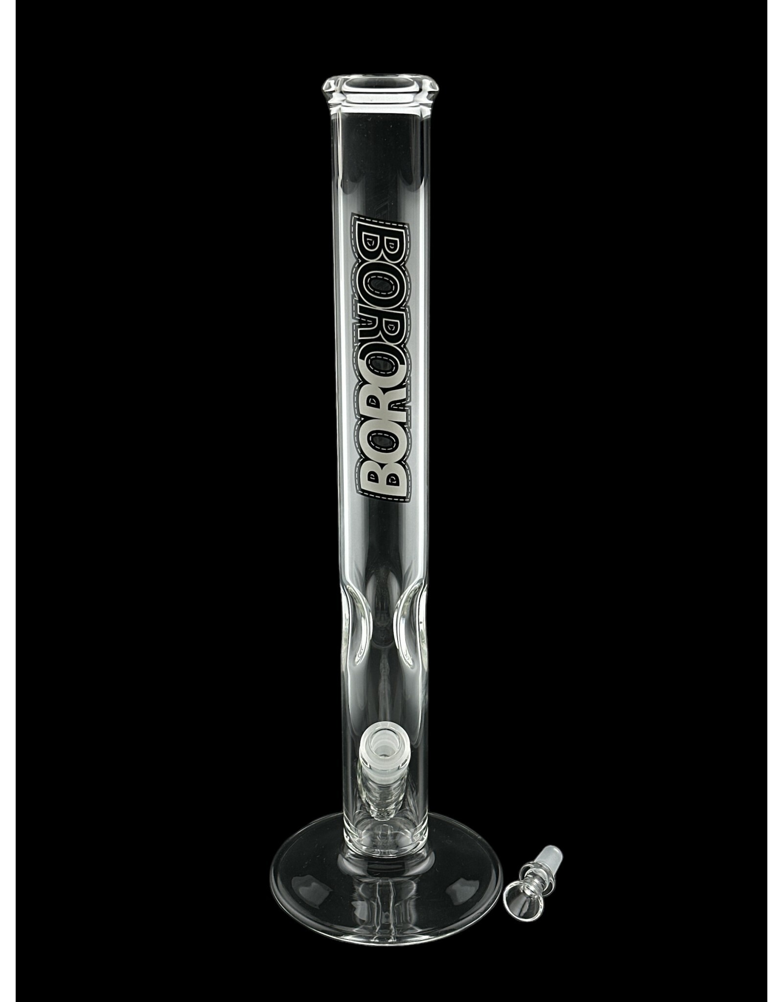 Borosyndicate Boro 18" Clear Straight G/G With Ice Pinch 50mm