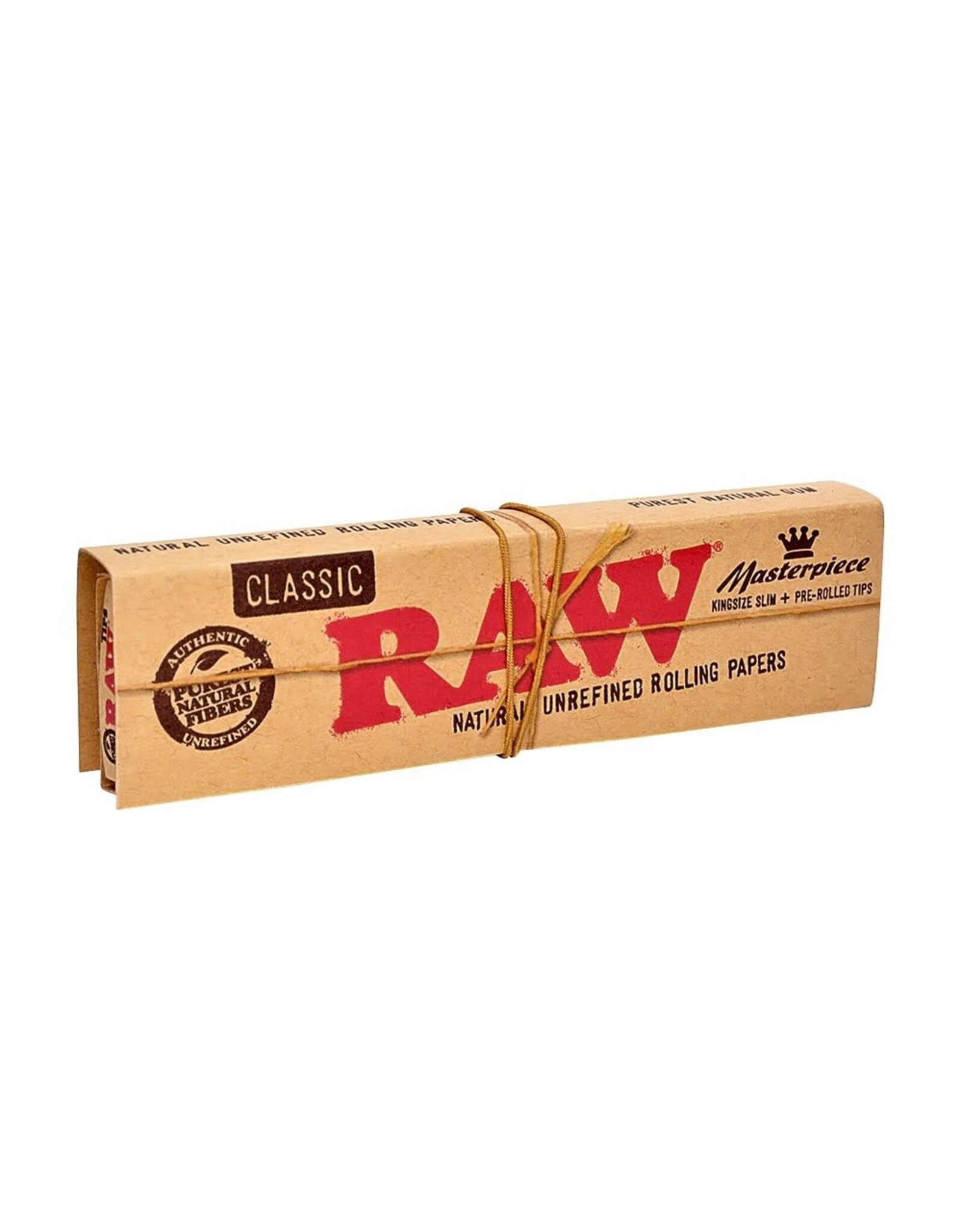 Raw Raw Classic King Size Slim Masterpiece Connoisseur Papers w/Pre-Rolled Tips