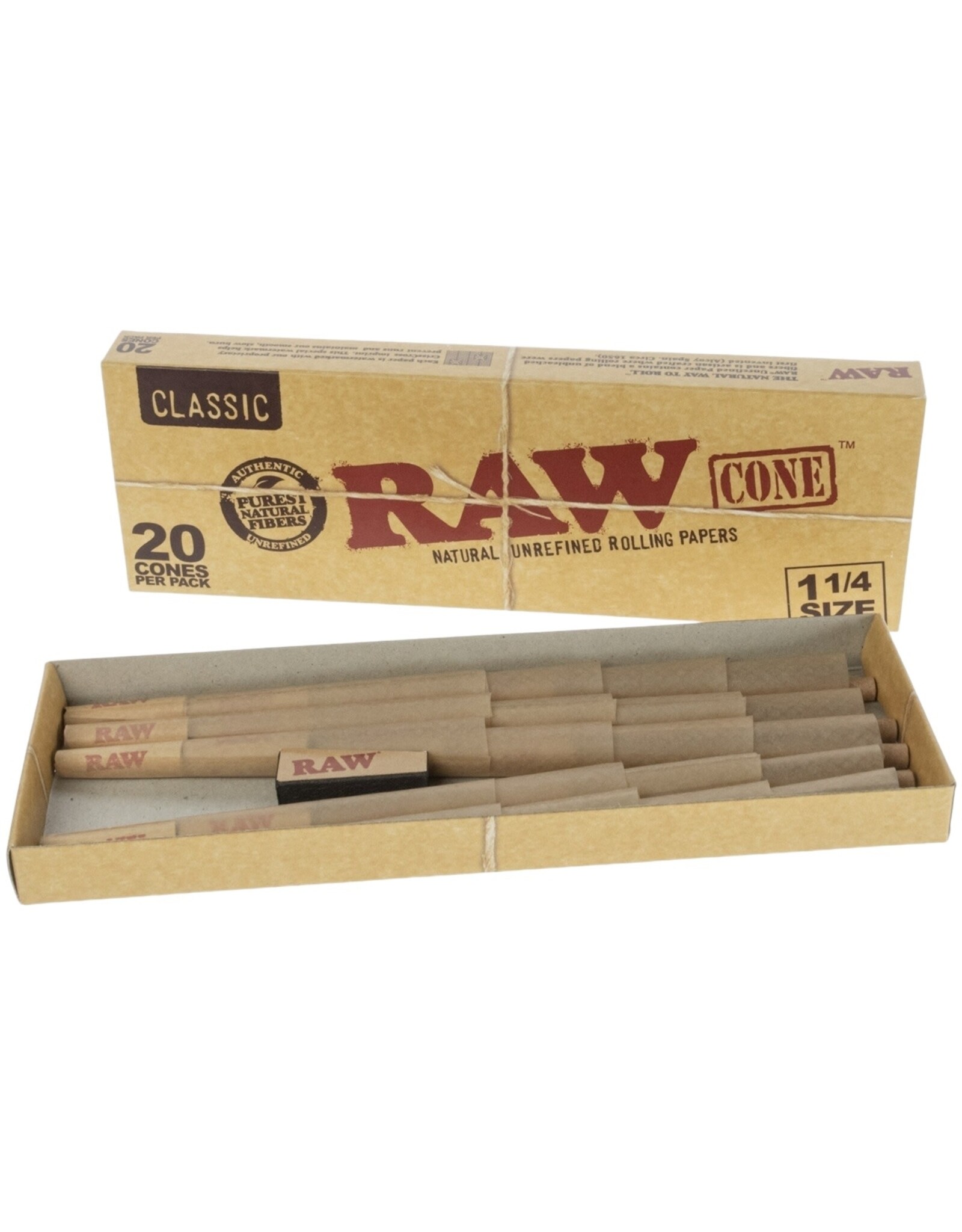 Raw Raw Classic 1 1/4" Cones 20 pack