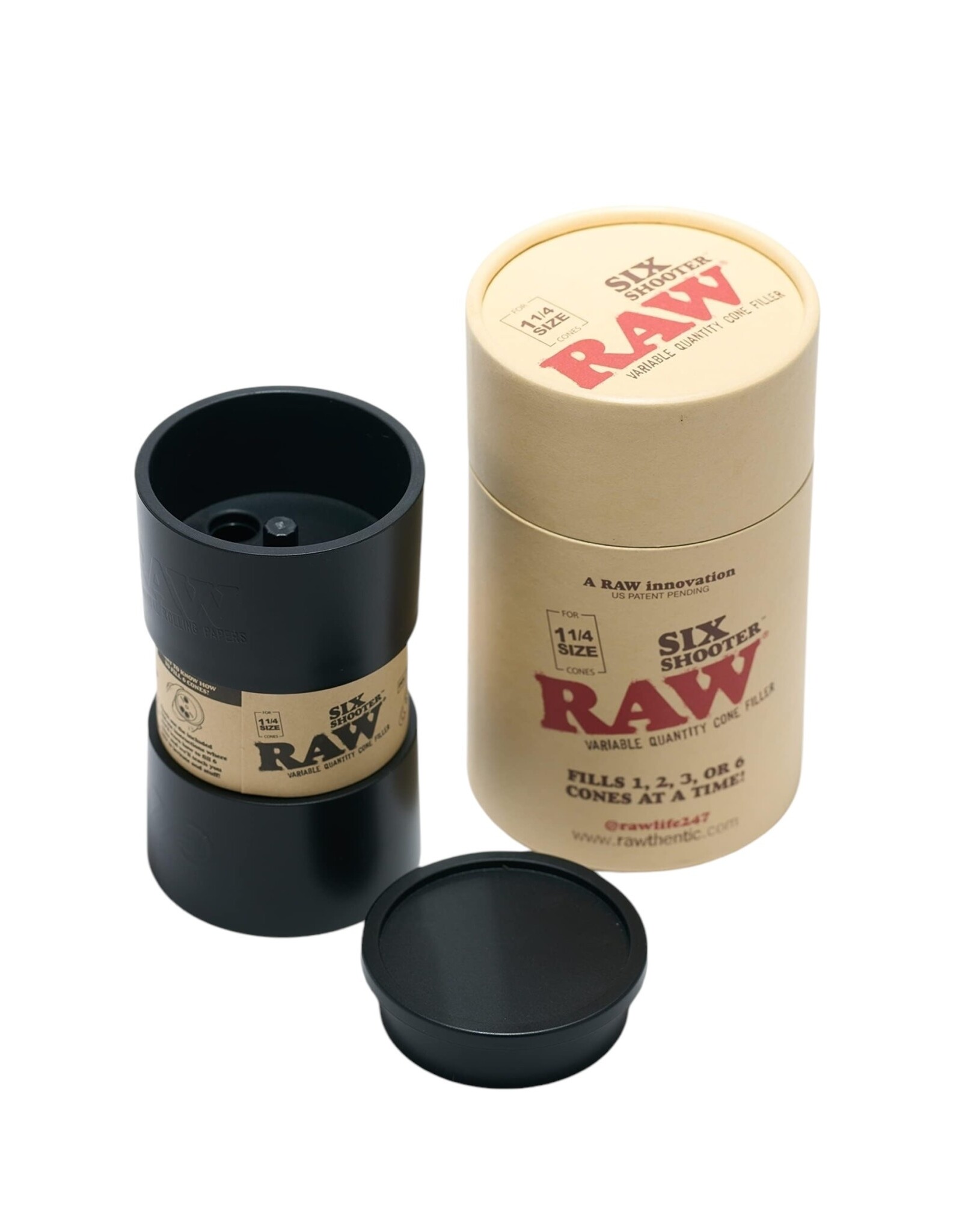 Raw Raw Six Shooter 1 1/4" Variable Quantity Cone Filler