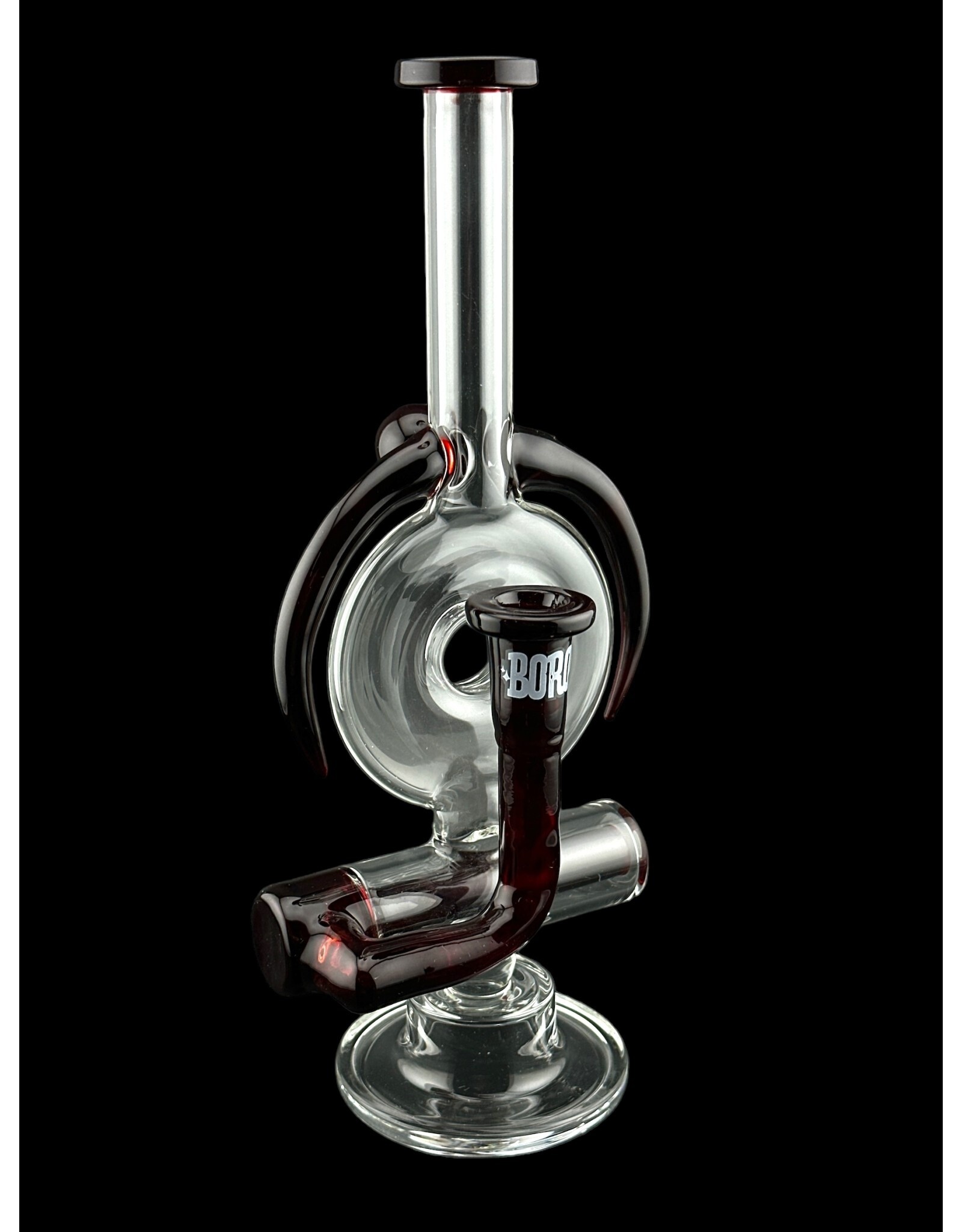 Borosyndicate Boro InLine Donut Rig With Red Horns And Red Inline