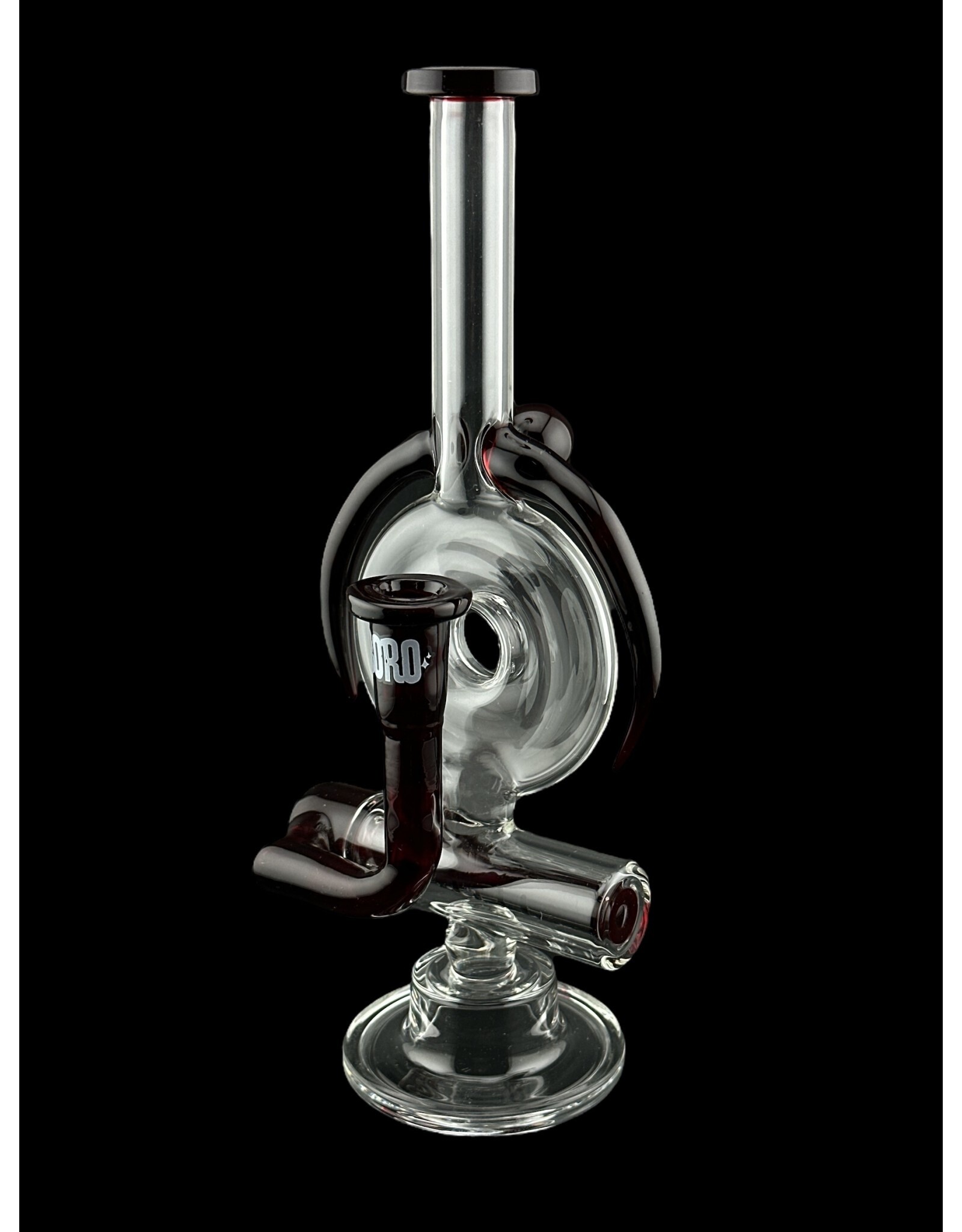 Borosyndicate Boro InLine Donut Rig With Red Horns And Red Inline