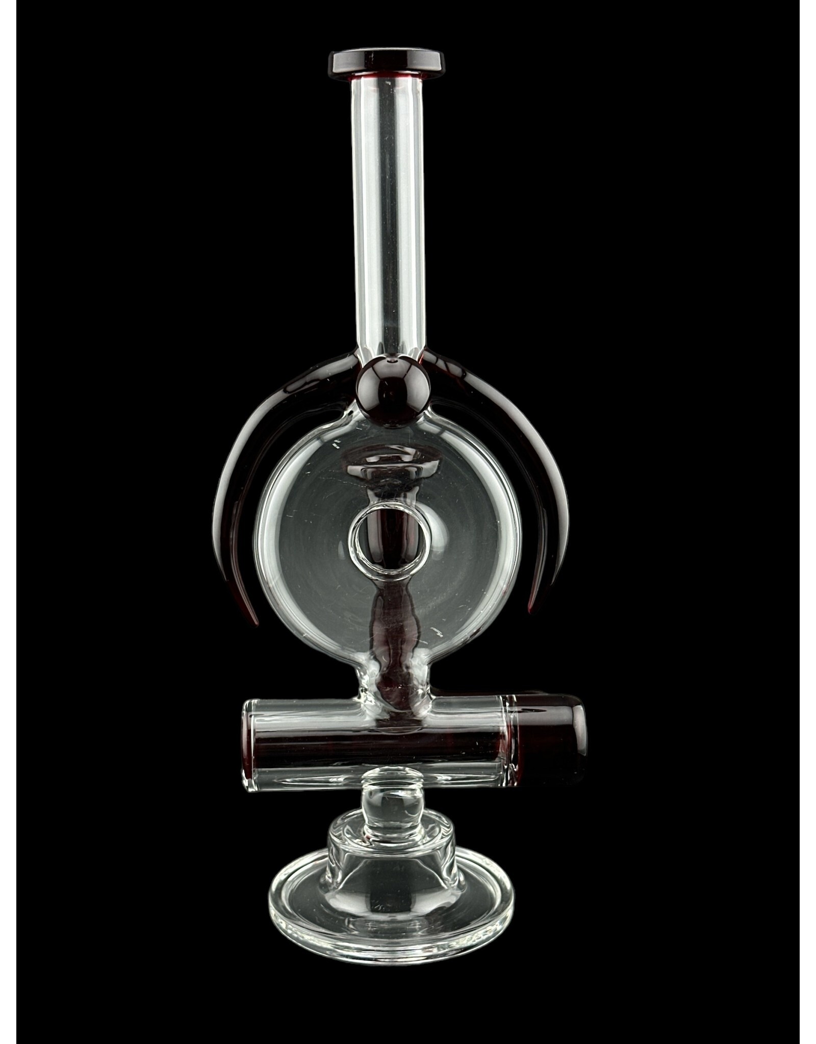 Borosyndicate Boro InLine Donut Rig With Red Horns And Red Inline