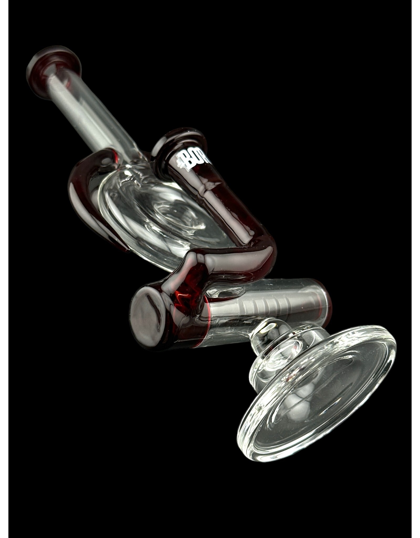 Borosyndicate Boro InLine Donut Rig With Red Horns And Red Inline