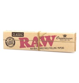 Raw Raw King Size Slim Classic Connoisseur Papers w/Tips