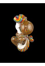 Bob the Glass blower Crushed Opal Reversal Fetal Yoshi Pendant BTGB