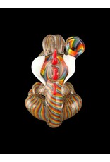 Bob the Glass blower Crushed Opal Reversal Fetal Yoshi Pendant BTGB